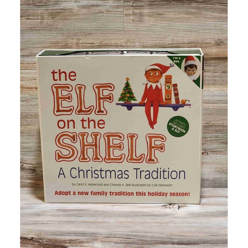 NEW The Elf On The Shelf Christmas Tradition Box Set Book And ELF by CC And B